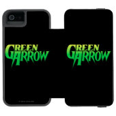 Green Arrow-Logo 3 Incipio iPhone Geldbeutel-Hülle (Folio Geöffnet)