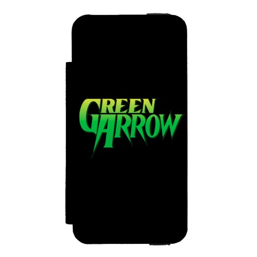 Green Arrow-Logo 3 Incipio iPhone Geldbeutel-Hülle (Folio Vorderseite)