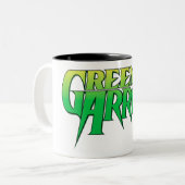 Green Arrow-Logo 3 Zweifarbige Tasse (Vorderseite Links)