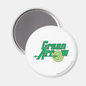 Green Arrow-Logo Magnet (Vorderseite/Rückseite)