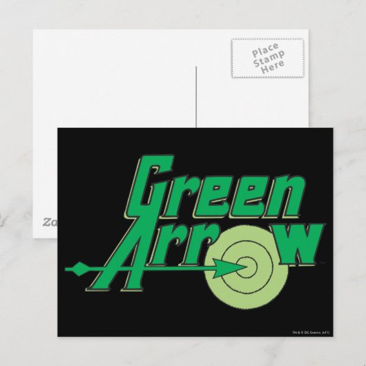 Green Arrow-Logo Postkarte (Vorne/Hinten)
