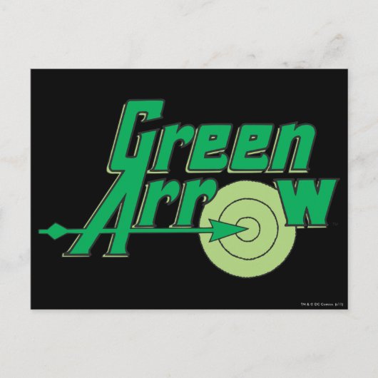 Green Arrow-Logo Postkarte (Vorderseite)