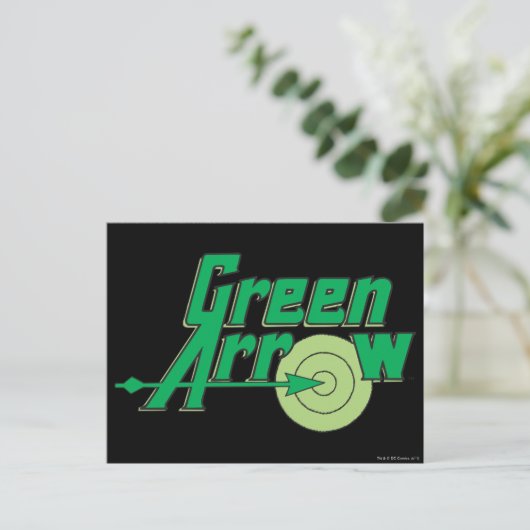 Green Arrow-Logo Postkarte (Stehend Vorderseite)