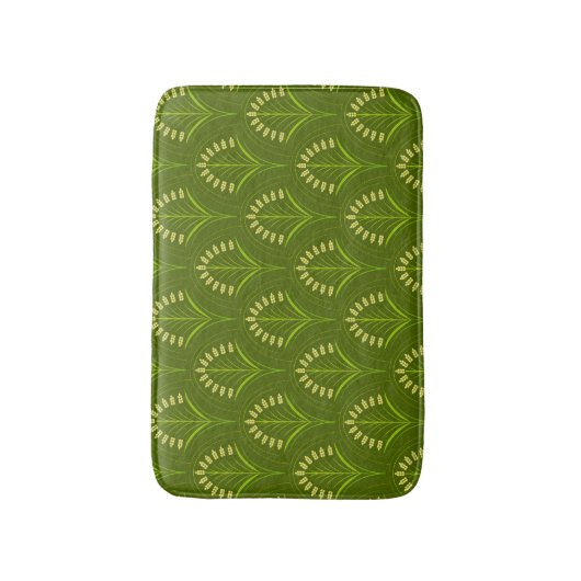 Green Art Deco Badematte (Vorderseite Vertikal)
