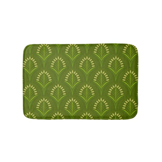Green Art Deco Badematte (Vorderseite)