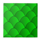 Green Art Deco Design Fliese (Vorderseite)