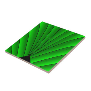 Green Art Deco Design Fliese