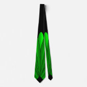 Green Art Deco Design Krawatte (Vorderseite)