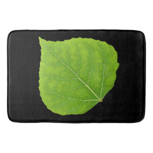 Green Aspen Leaf #11 Badematte