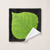 Green Aspen Leaf #11 Badhandtuch Set (Waschlappen)