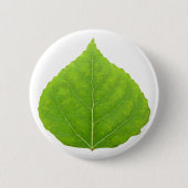 Green Aspen Leaf #11 Button (Vorderseite)