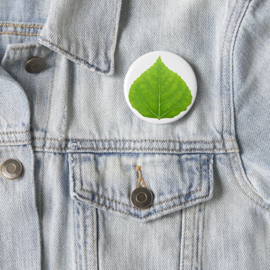 Green Aspen Leaf #11 Button (Beispiel)