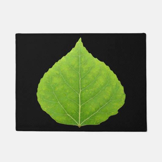 Green Aspen Leaf #11 Fußmatte (Vorderseite)