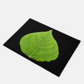 Green Aspen Leaf #11 Fußmatte (Schrägansicht)