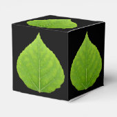 Green Aspen Leaf #11 Geschenkschachtel (Rückseite)