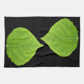 Green Aspen Leaf #11 Geschirrtuch (Horizontal)