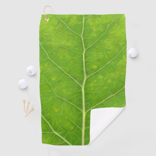 Green Aspen Leaf #11 Golfhandtuch (Insitu)