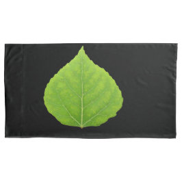 Green Aspen Leaf #11 Kissenbezug
