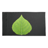 Green Aspen Leaf #11 Kissenbezug (Rückseite-Links)