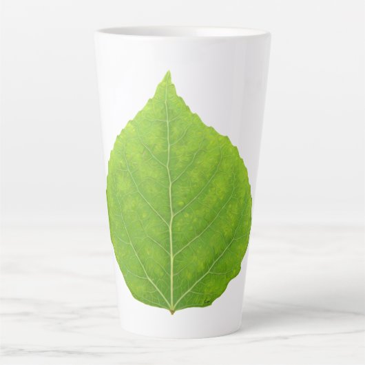 Green Aspen Leaf #11 Milchtasse (Vorderseite)