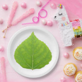 Green Aspen Leaf #11 Pappteller (Party)