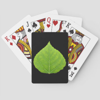 Green Aspen Leaf #11 Spielkarten