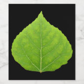 Green Aspen Leaf #11 Weinetikett (Einzelnes Label)