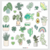 Green Ästhetik Pack Aufkleber (Blatt)