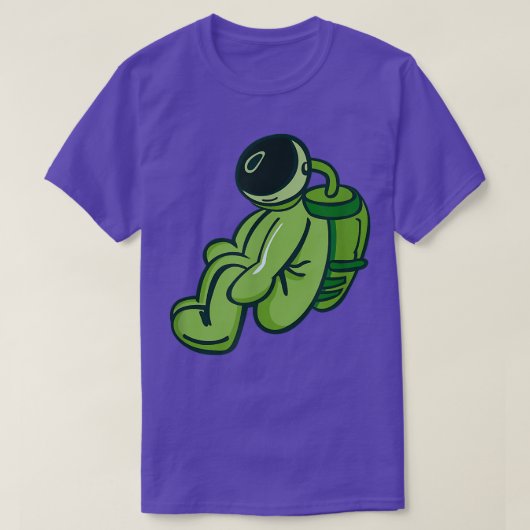 Green Astronaut ASTRO NAUT T-Shirt (Design vorne)