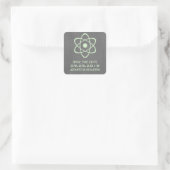 Green Atomic Chalkboard Save the Date Stickers (Tasche)
