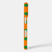 Green auf Orange Polka Dots Design Case-Mate iPhone Hülle (Rückseite / Rechts)
