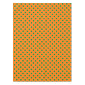 Green auf Orange Polka Dots Design Tischdecke (Vorderseite)