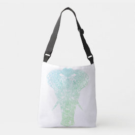 Green Aura Elephant Crossbody Bag Tragetaschen Mit Langen Trägern