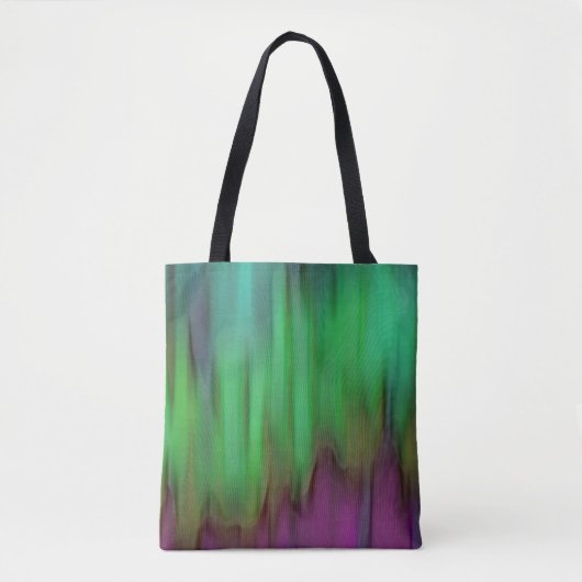 Green Aurora Borealis Tote Bag Tasche (Vorderseite)