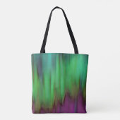 Green Aurora Borealis Tote Bag Tasche (Rückseite)