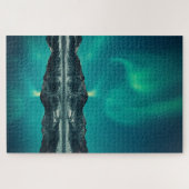 Green Aurora Lights Puzzle (Horizontal)