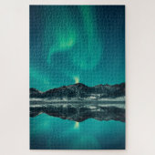 Green Aurora Lights Puzzle (Vertikal)