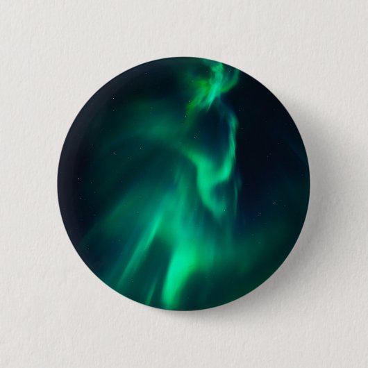 Green Aurora Northern Lights Button (Vorderseite)