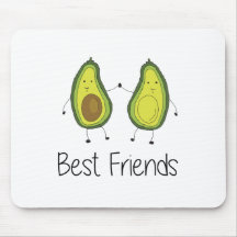 Green Avocado Cartoon Freundschaft Image Friendshi
