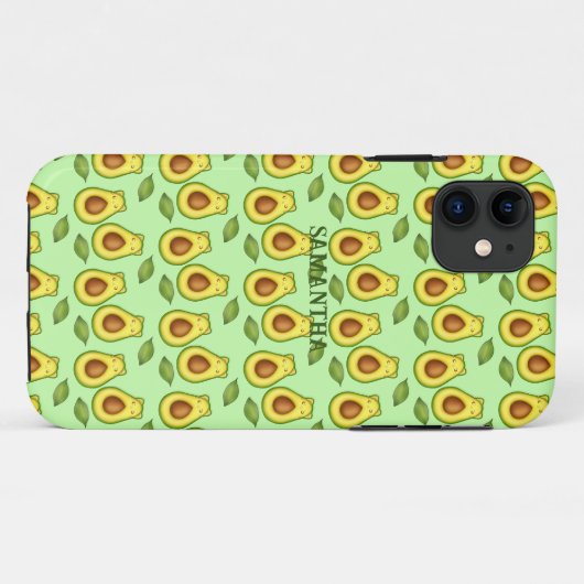 Green Avocado Cat Case-Mate iPhone Hülle (Rückseite (Horizontal))