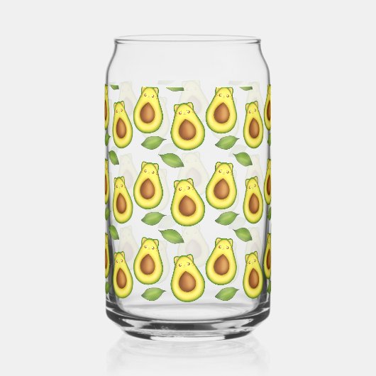 Green Avocado Cat Dosenglas (Rückseite)