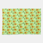 Green Avocado Cat Geschirrtuch (Horizontal)