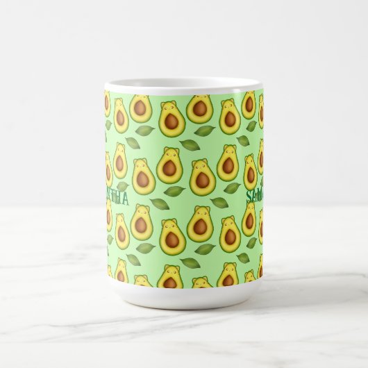 Green Avocado Cat Kaffeetasse (Mittel)