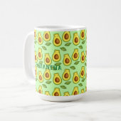Green Avocado Cat Kaffeetasse (Vorderseite Links)