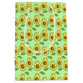 Green Avocado Cat Mittlere Geschenktüte (Vorderseite)