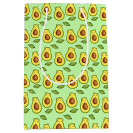 Green Avocado Cat Mittlere Geschenktüte