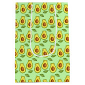 Green Avocado Cat Mittlere Geschenktüte (Rückseite)