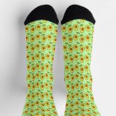 Green Avocado Cat Socken (Oben)