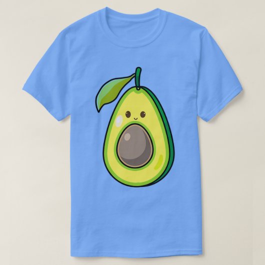 Green Avocado Niedlich T-Shirt (Design vorne)