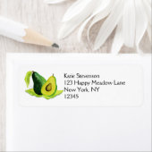 Green Avocado Still Life Frucht in Wasserfarben (Insitu)